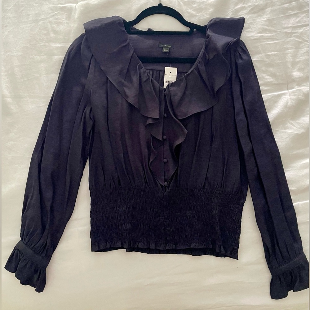 Ann Taylor Ruffled Blouse